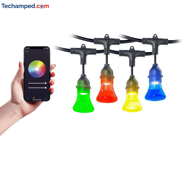 Atomi Smart Color String Lights packaging or app interface