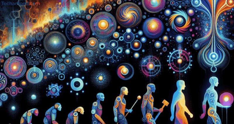 futuristic AI evolution