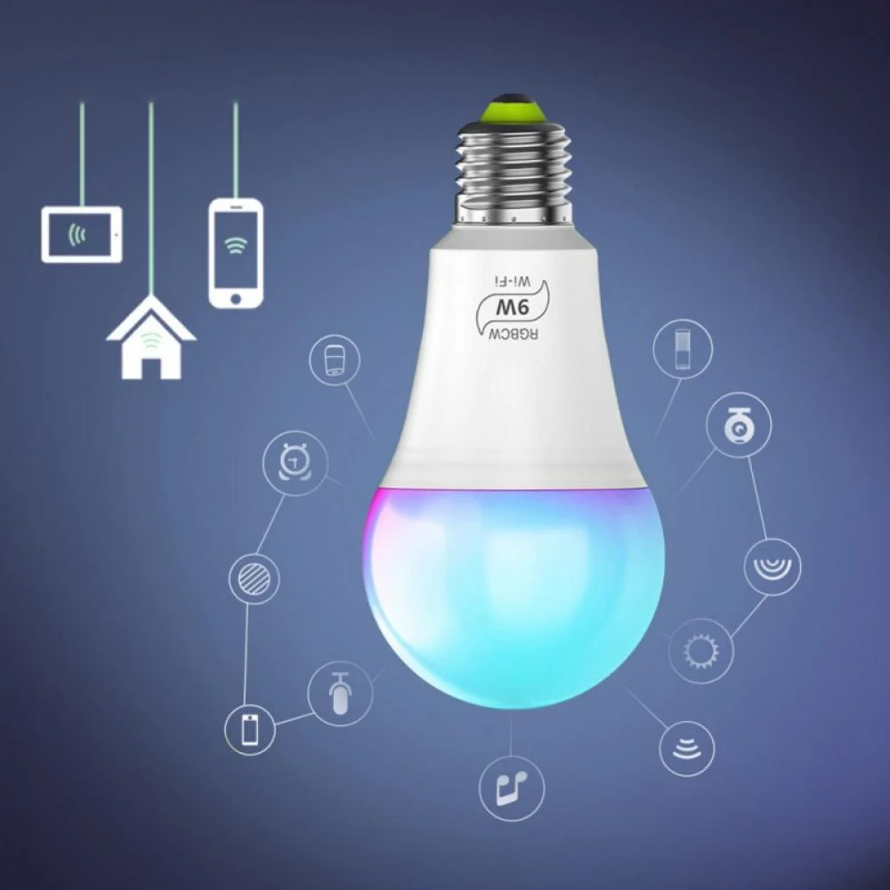 Smart bulb linked to voice assistant