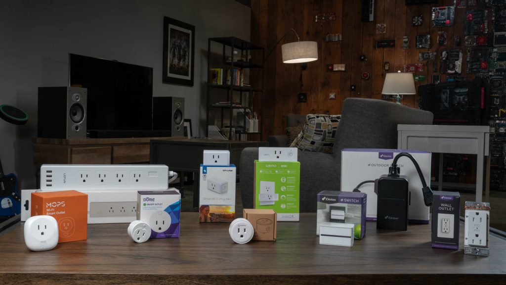 Store shelf showcasing home automation and weather-resistant power control.