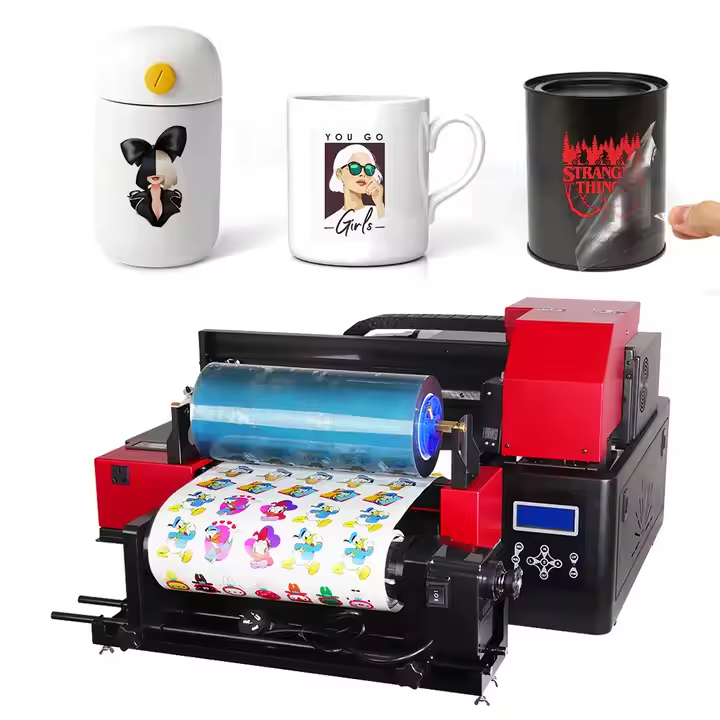 UV DTF printed cup wrap examples