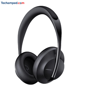 Sleek noise-canceling headphones.