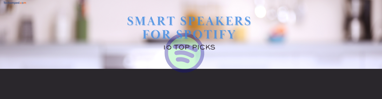 A selection of the best smart speakers for Spotify arranged on a modern surface.