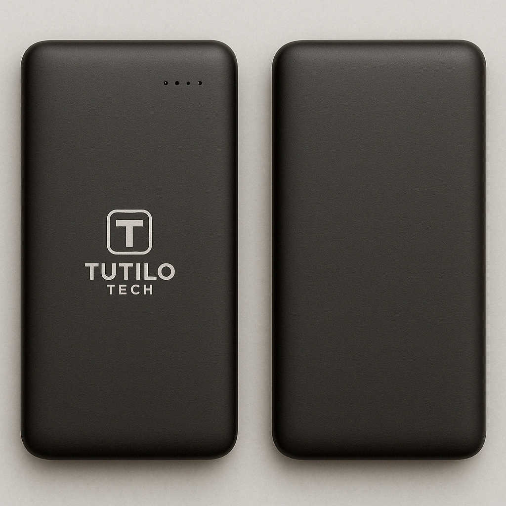 Tutilo Tech Portable Charger front and back